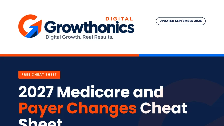 2027 Medicare and Payer Changes Cheat Sheet cover